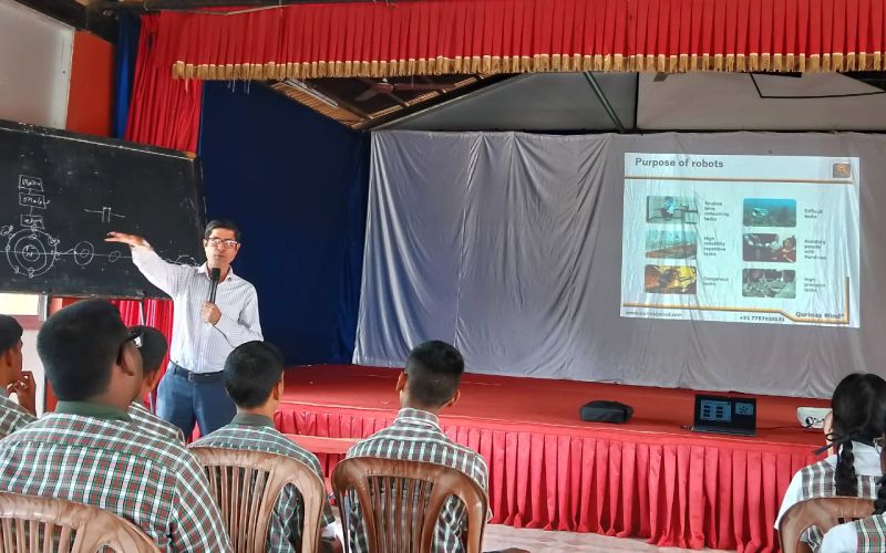 Inspiring talk on Robotics & AI at St. Jude High School, Betalbatim