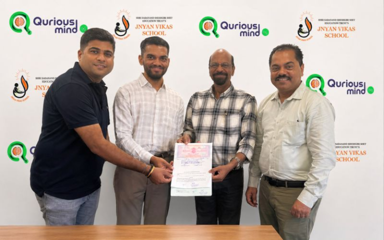 Qurious Mind Signs MoU with Jnyan Vikas School