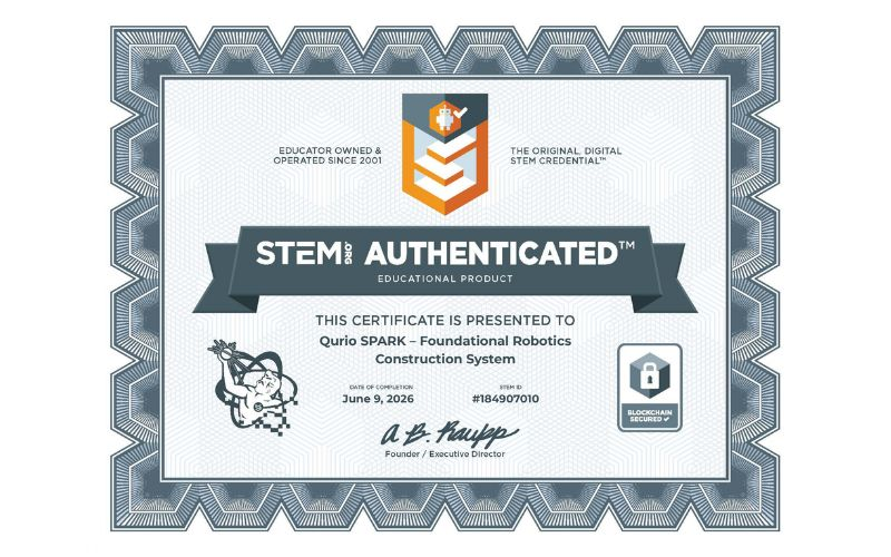 Qurio SPARK Achieves Dual STEM.org Recognition